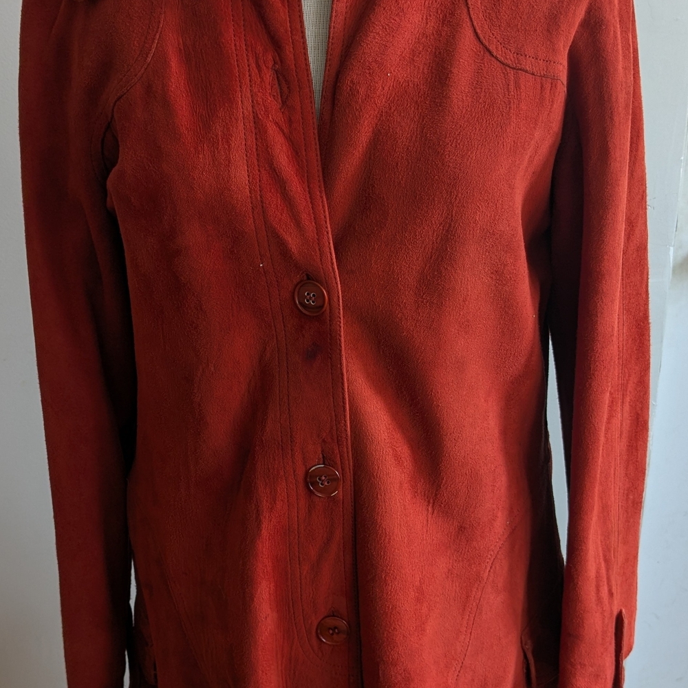 Vintage 60s Women's Rust Suede Jacket